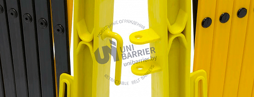 Раздвижное ограждение UniExpand 535Y пластиковое 3,5 м. желто-черное