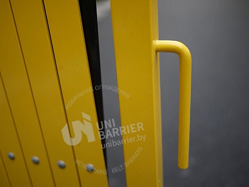 Раздвижное ограждение металлическое UniExpand 130Y 3 м. желто-черное